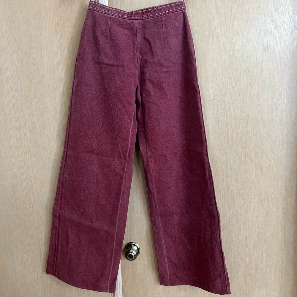 CELINE PARIS Distressed Wide Leg Sailor Jeans - Picture 4 of 12
